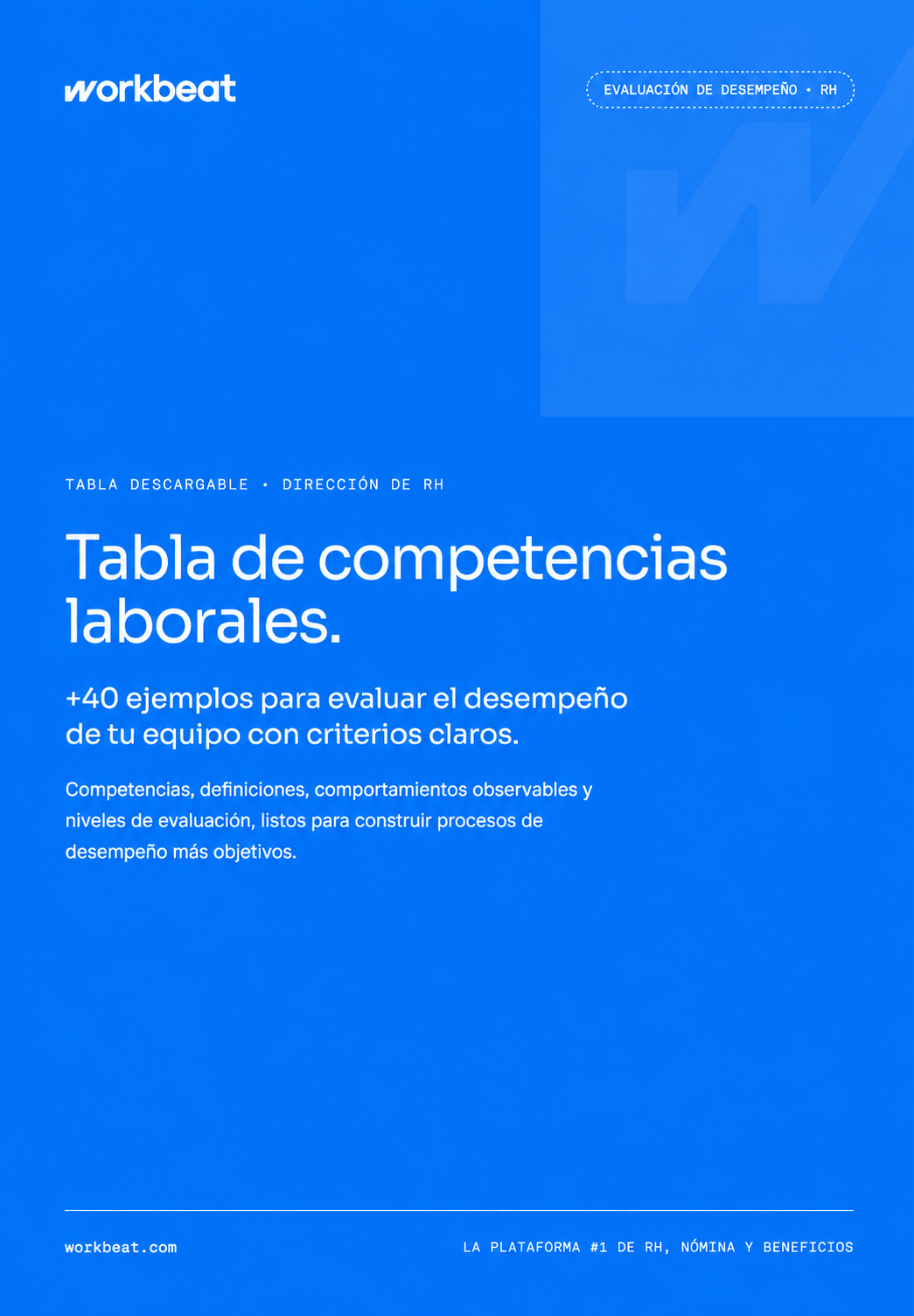 Portada de la Tabla de Competencias Laborales